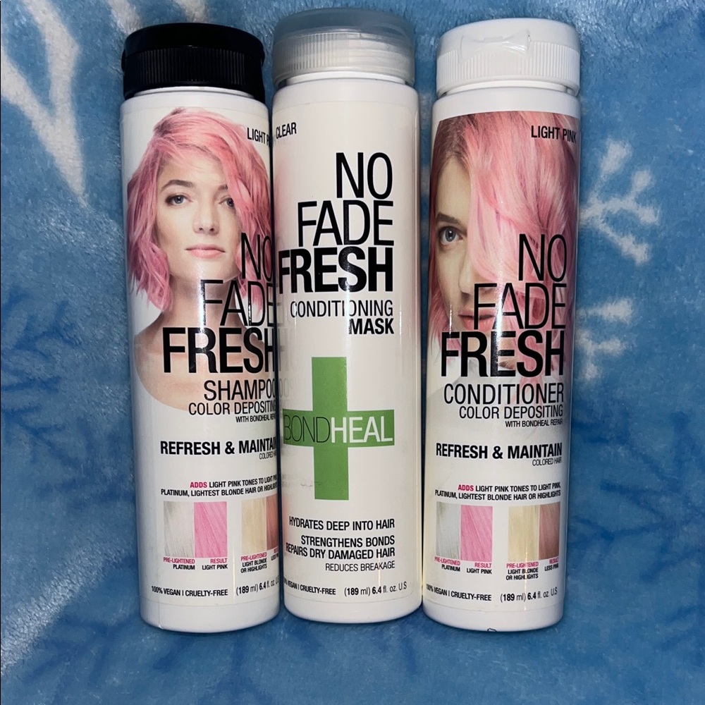 BRAND NEW! Sealed No Fade Fresh Hair Care Set - Pink